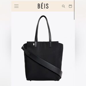 Beis Commuter Tote in Black